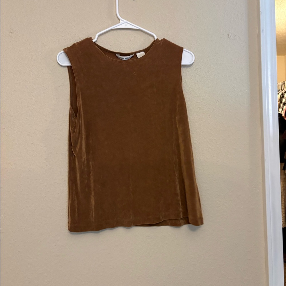 Laura Ashley Brown Tank Top